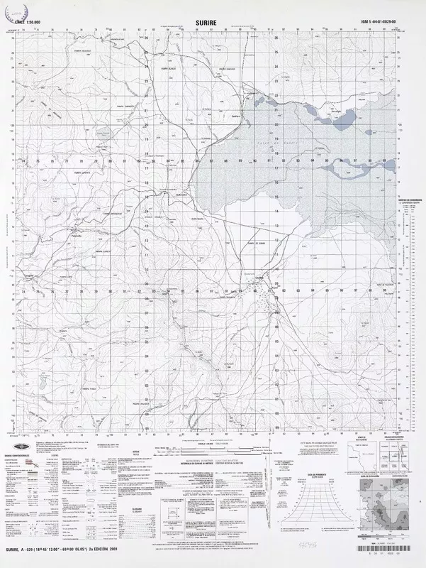 Surire  [material cartográfico] Instituto Geográfico Militar de Chile.