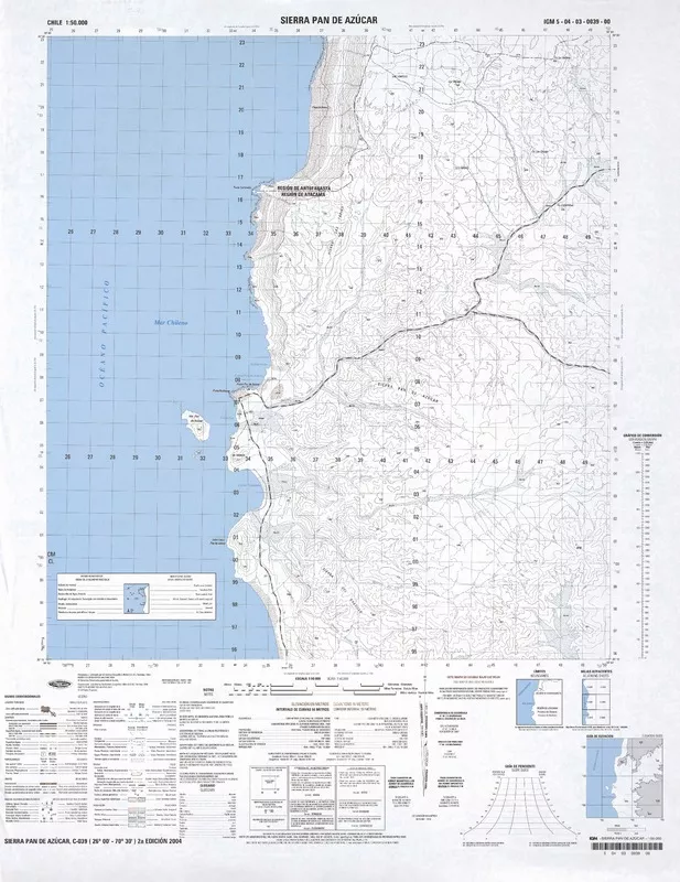 Sierra Pan de Azúcar  [material cartográfico] Instituto Geográfico Militar de Chile.
