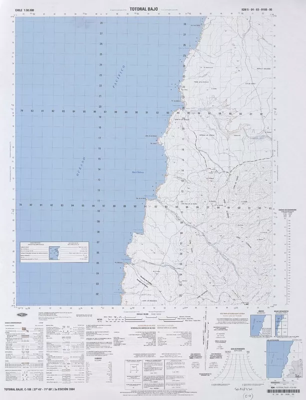 Totoral Bajo  [material cartográfico] Instituto Geográfico Militar de Chile.