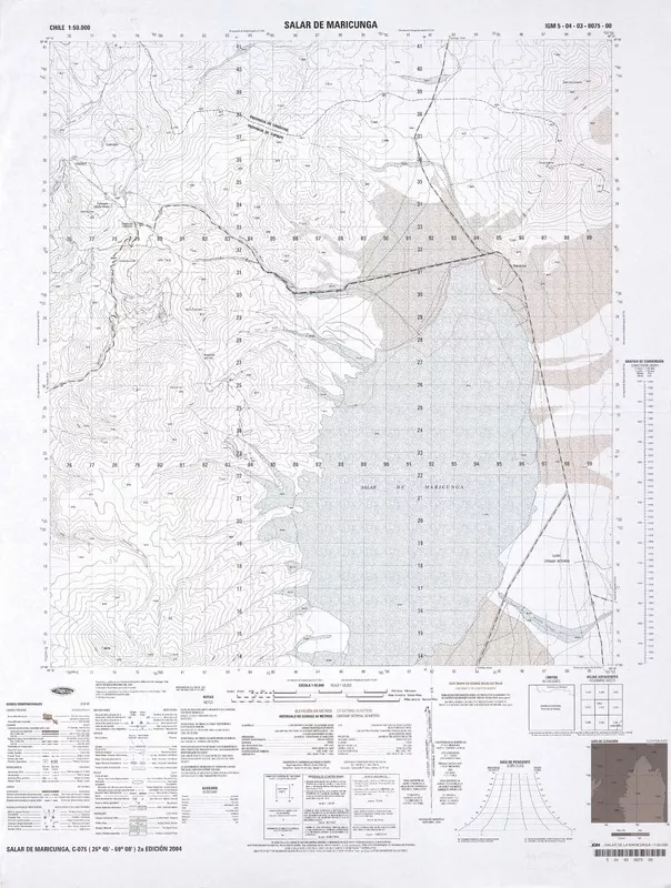 Salar de Maricunga  [material cartográfico] Instituto Geográfico Militar de Chile.