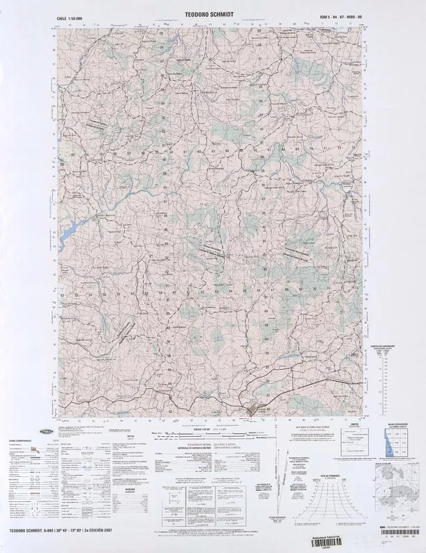 Teodoro Schmidt  [material cartográfico] Instituto Geográfico Militar.