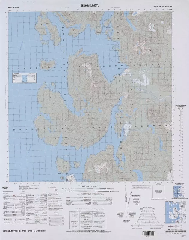 Seno Melimoyu  [material cartográfico] Instituto Geográfico Militar de Chile.