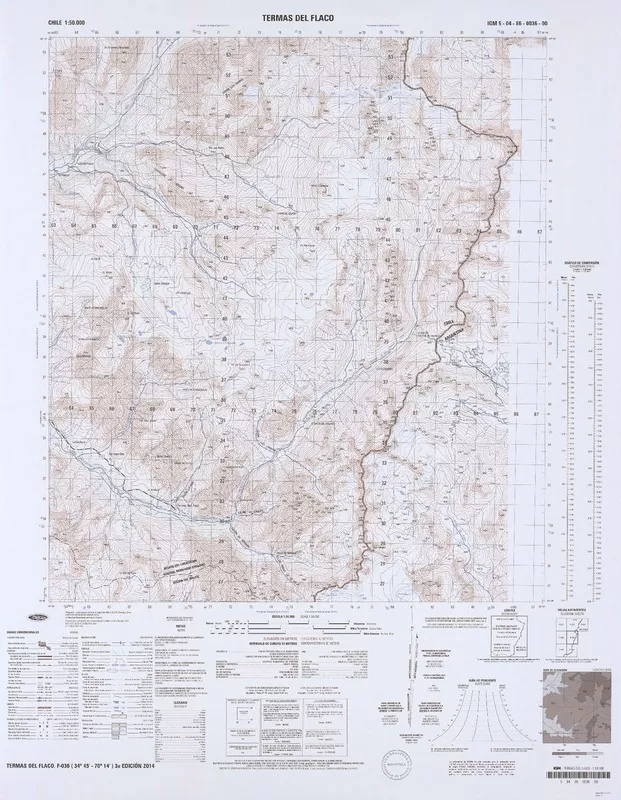 Termas del Flaco  [material cartográfico] Instituto Geográfico Militar.