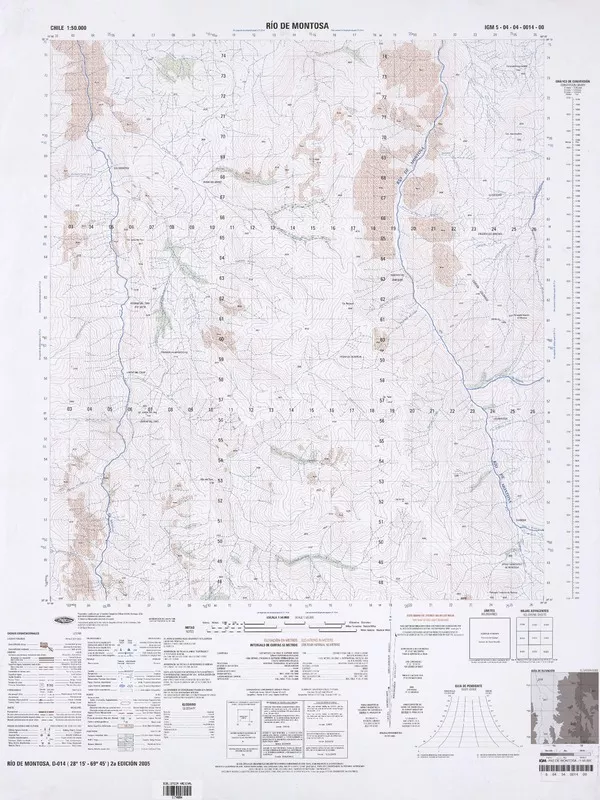 Río de Montosa  [material cartográfico] Instituto Geográfico Militar de Chile.