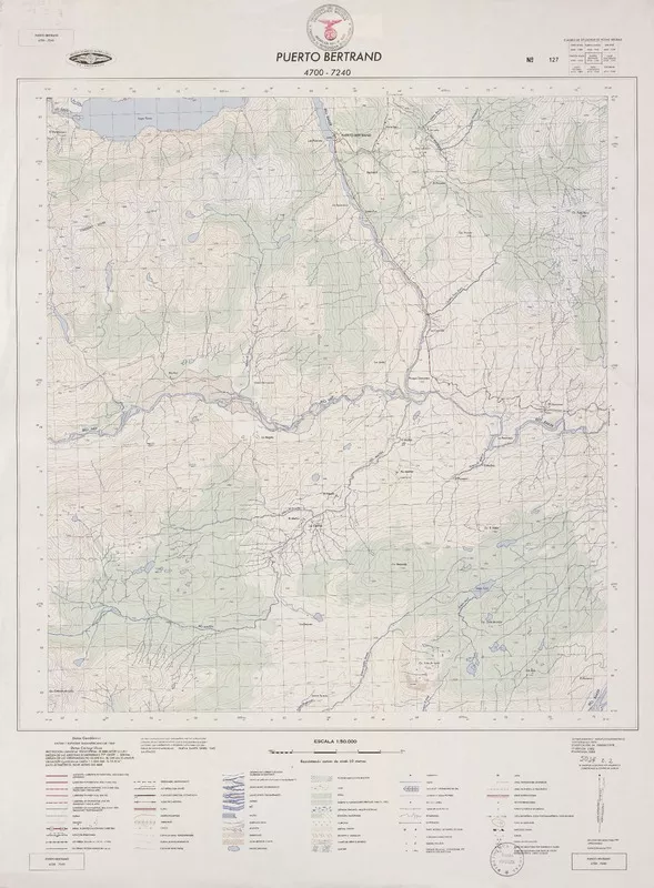 Puerto Bertrand  [material cartográfico] Instituto Geográfico Militar de Chile.