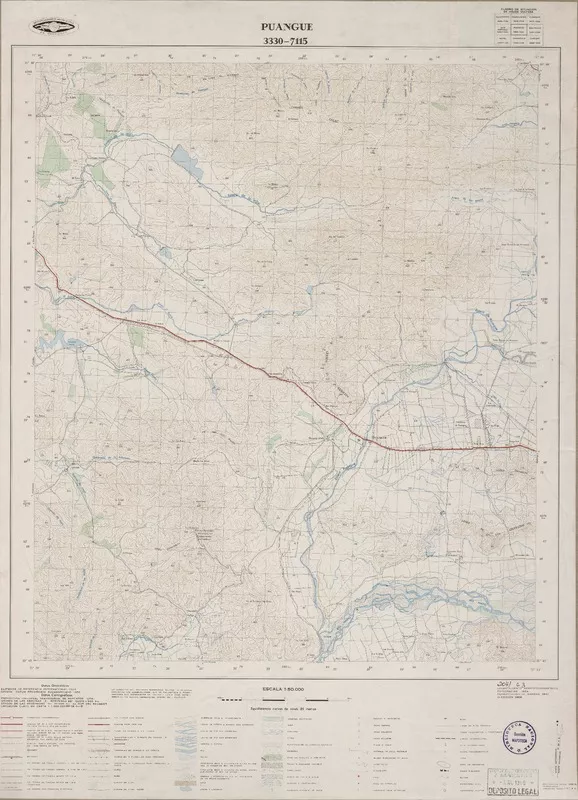 Puangue  [material cartográfico] Instituto Geográfico Militar de Chile.