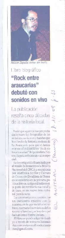 "Rock entre araucarias" debutó con sonidos en vivo  [artículo].