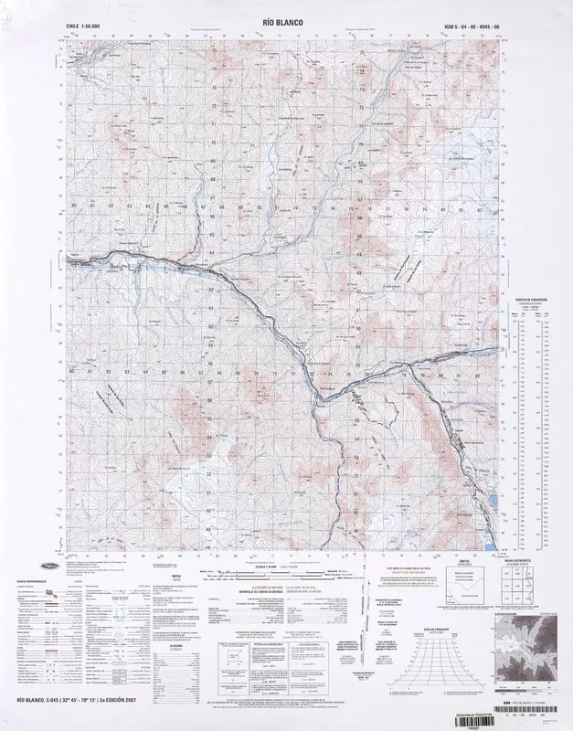 Río Blanco  [material cartográfico] Instituto Geográfico Militar.