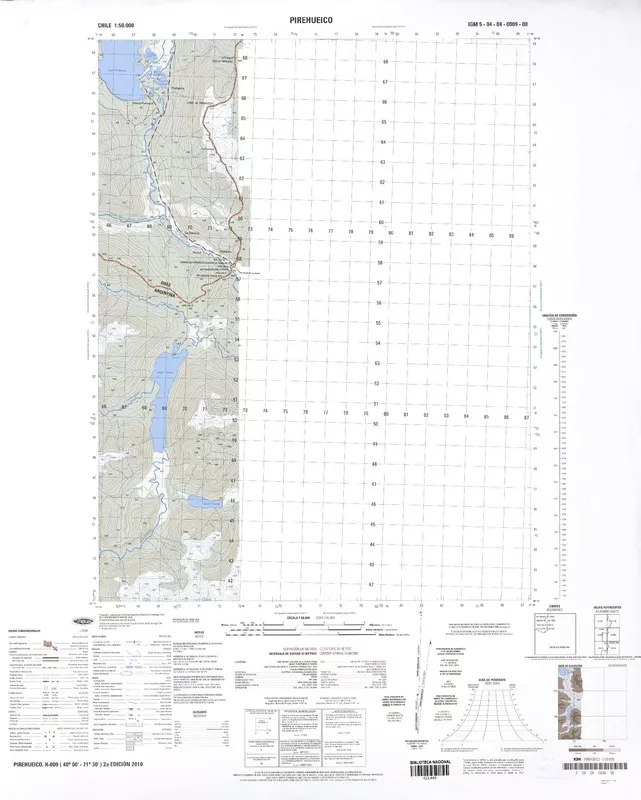 Pirehueico  [material cartográfico] Instituto Geográfico Militar de Chile.