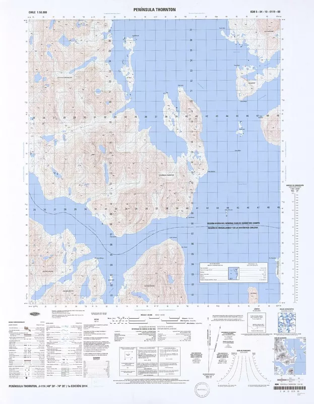 Península Thornton  [material cartográfico] Instituto Geográfico Militar.