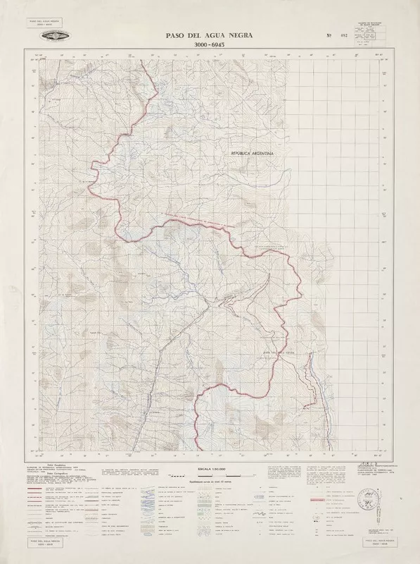 Paso del Agua Negra  [material cartográfico] Instituto Geográfico Militar de Chile.