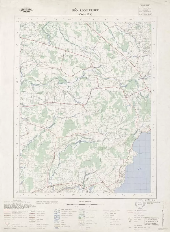 Río Llollelhue  [material cartográfico] Instituto Geográfico Militar de Chile.