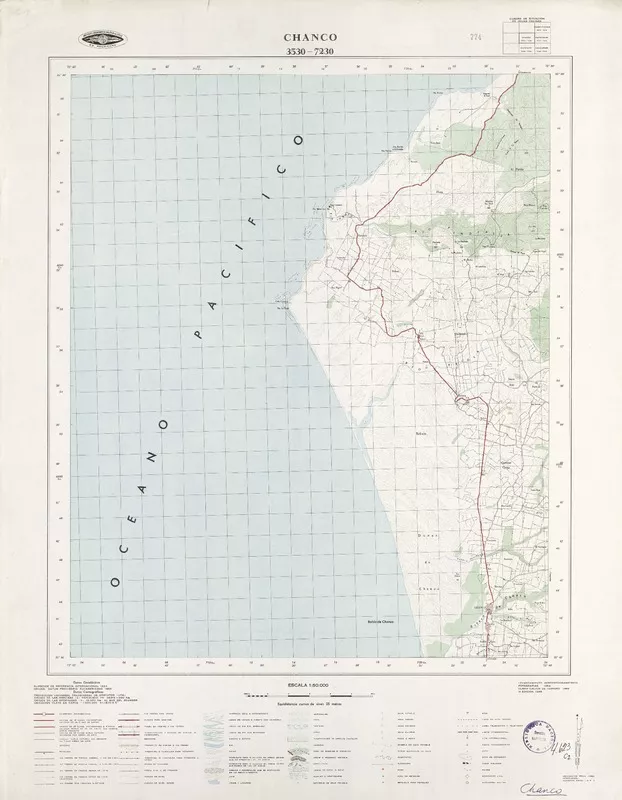 Chanco  [material cartográfico] Instituto Geográfico Militar de Chile.
