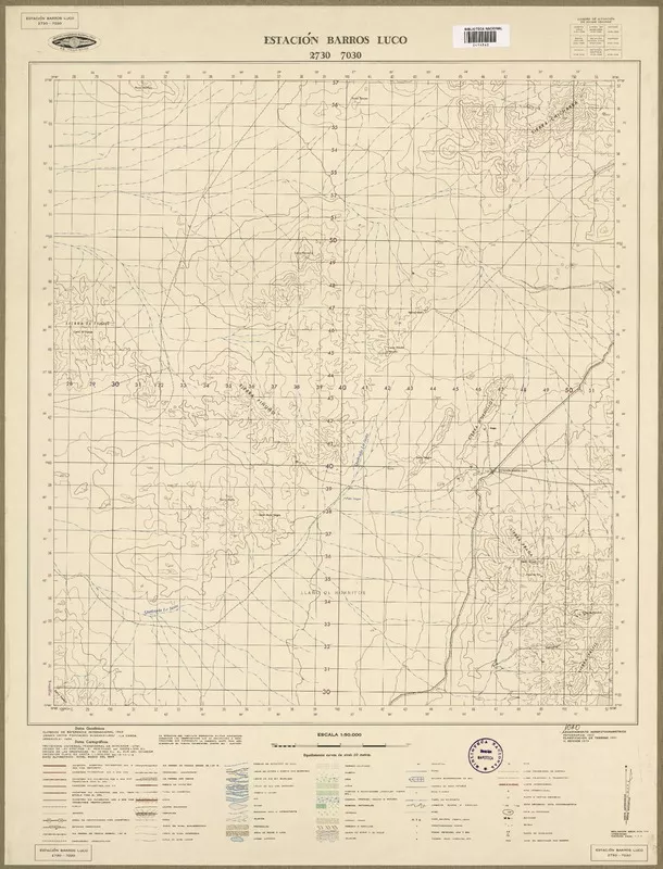 Estación Barros Luco  [material cartográfico] Instituto Geográfico Militar de Chile.