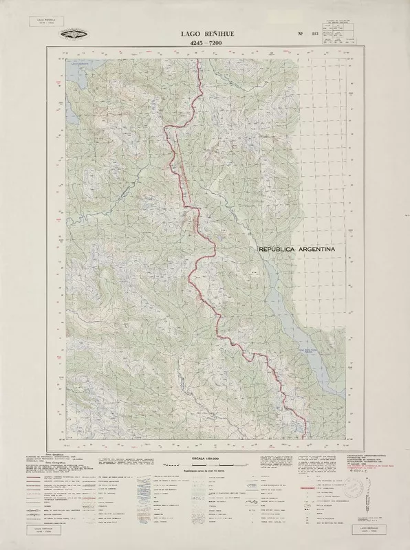 Lago Reñihue  [material cartográfico] Instituto Geográfico Militar de Chile.