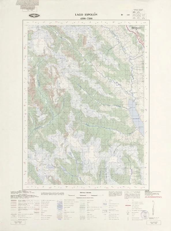 Lago Espolón  [material cartográfico] Instituto Geográfico Militar de Chile.