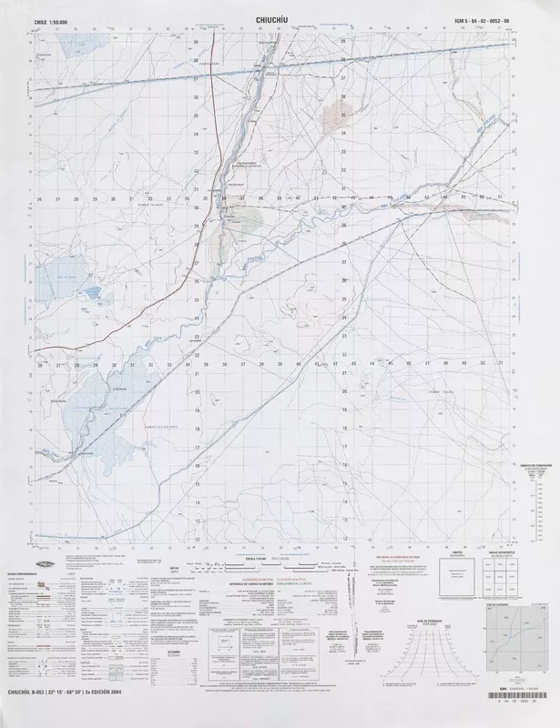Chiuchíu  [material cartográfico] Instituto Geográfico Militar de Chile.