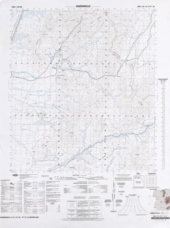 Chañarcillo  [material cartográfico] Instituto Geográfico Militar de Chile.