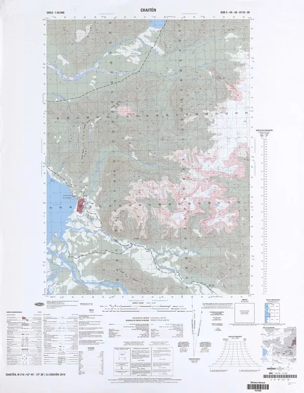 Chaitén  [material cartográfico] Instituto Geográfico Militar.