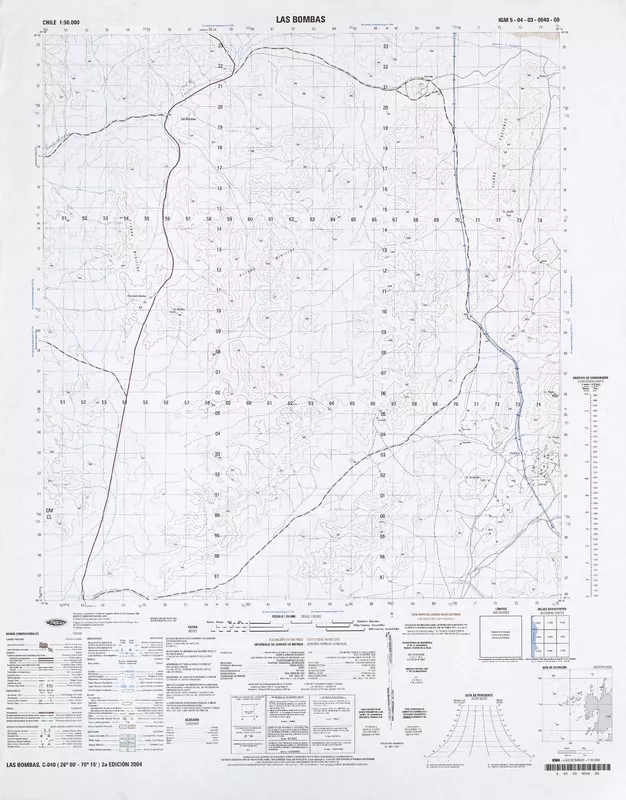 Las Bombas  [material cartográfico] Instituto Geográfico Militar de Chile.