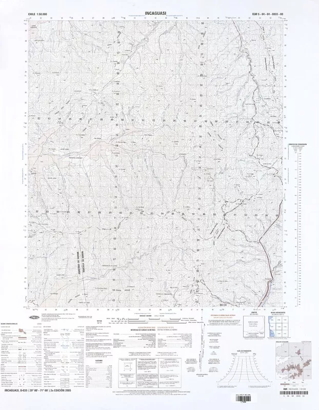 Incaguasi  [material cartográfico] Instituto Geográfico Militar de Chile.