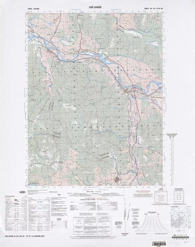 Los Lagos  [material cartográfico] Instituto Geográfico Militar.