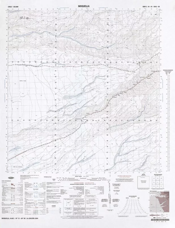 Moquella  [material cartográfico] Instituto Geográfico Militar de Chile.