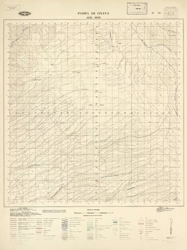 Pampa de Oxaya  [material cartográfico] Instituto Geográfico Militar de Chile.