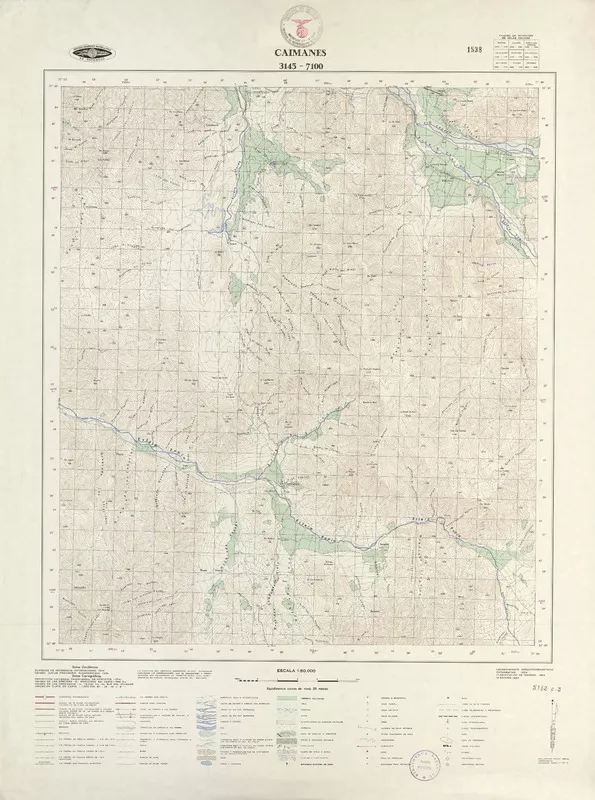Caimanes  [material cartográfico] Instituto Geográfico Militar de Chile.