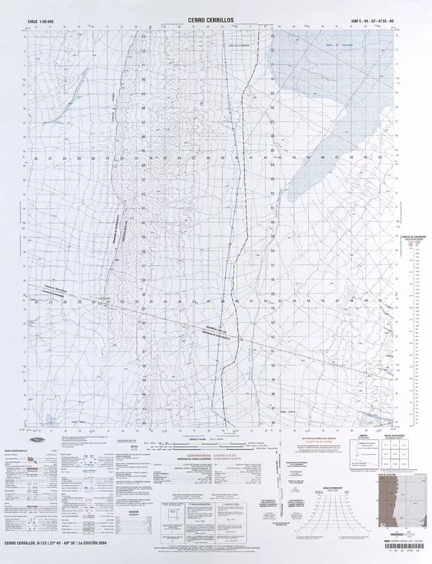 Cerro Cerrillos  [material cartográfico] Instituto Geográfico Militar de Chile.
