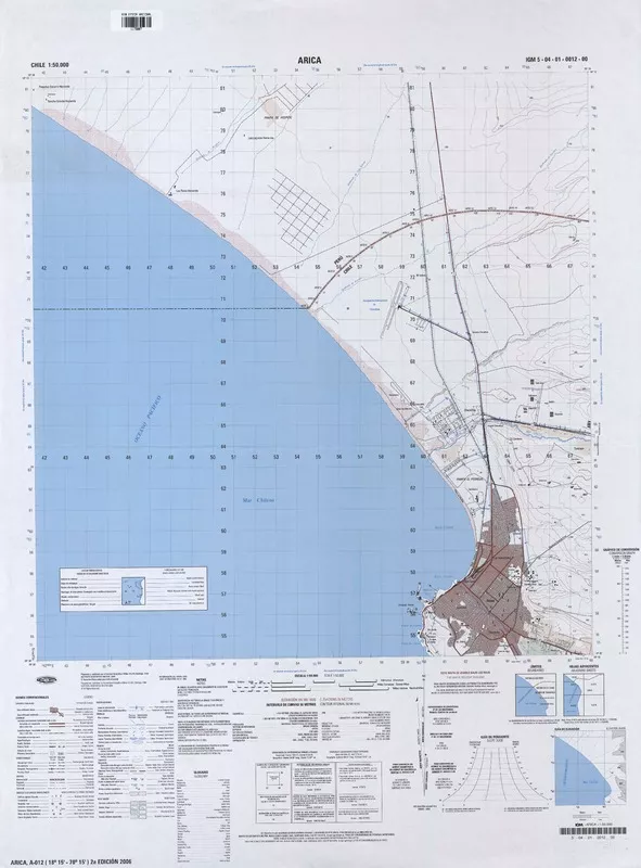 Arica  [material cartográfico] Instituto Geográfico Militar de Chile.