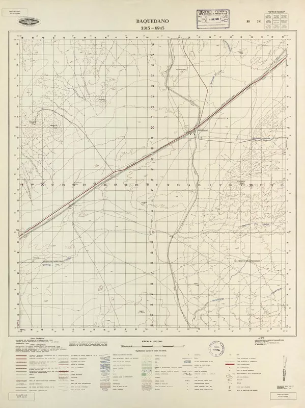 Baquedano  [material cartográfico] Instituto Geográfico Militar de Chile.
