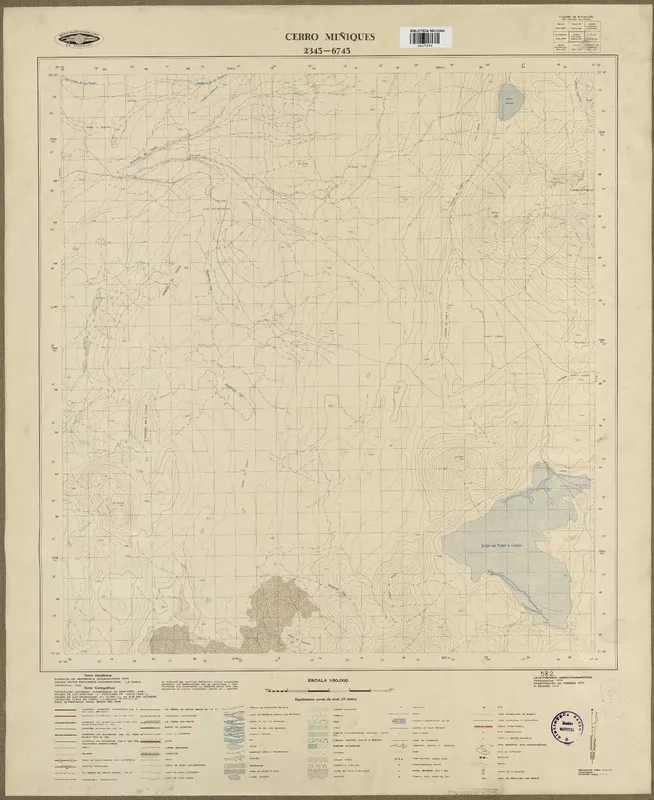 Cerro Miñiques  [material cartográfico] Instituto Geográfico Militar de Chile.
