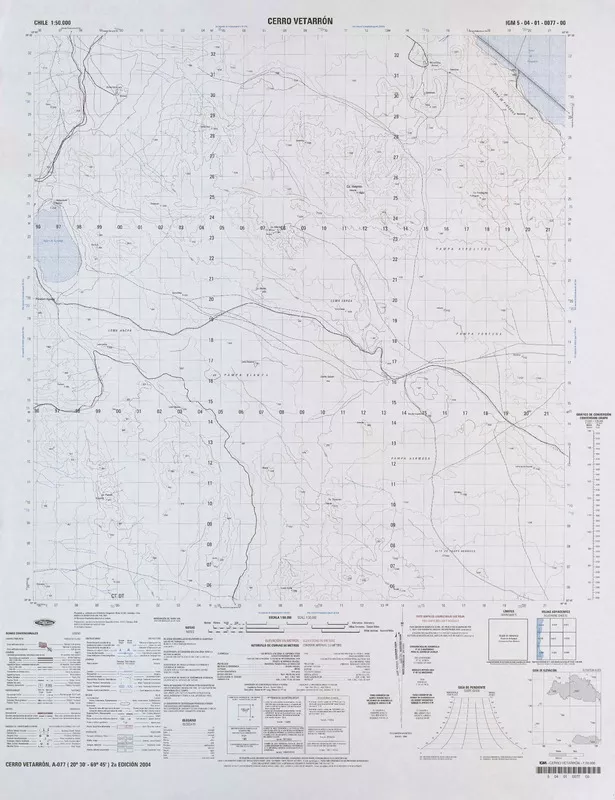 Cerro Vetarrón  [material cartográfico] Instituto Geográfico Militar de Chile.