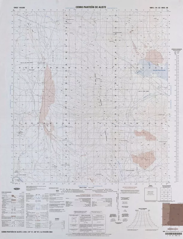 Cerro Panteón de Aliste  [material cartográfico] Instituto Geográfico Militar de Chile.