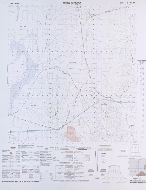 Cerros de Puquios  [material cartográfico] Instituto Geográfico Militar de Chile.