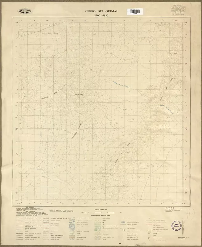 Cerro del Quimal  [material cartográfico] Instituto Geográfico Militar de Chile.