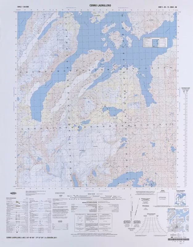 Cerro Ladrillero  [material cartográfico] Instituto Geográfico Militar.