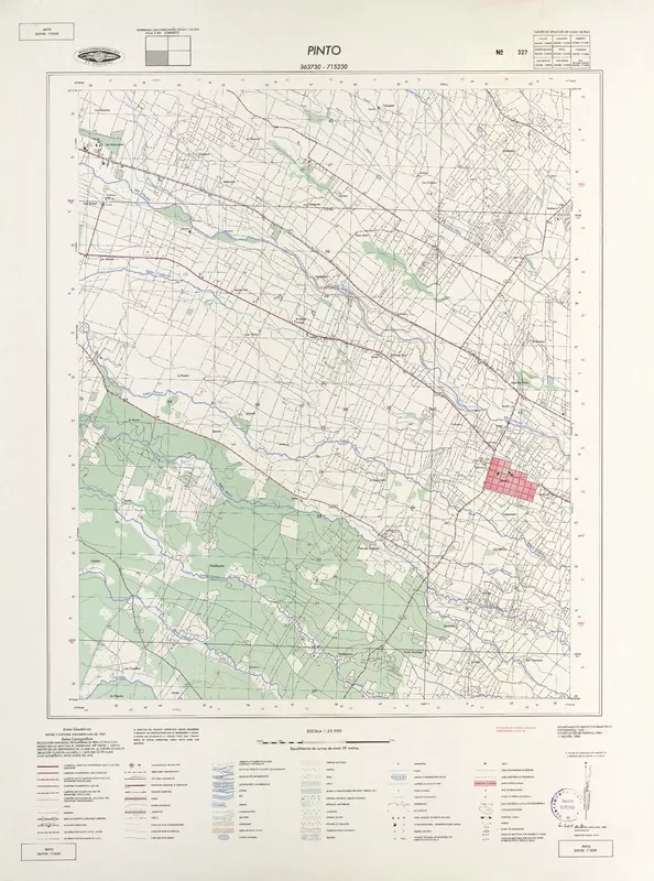 Pinto  [material cartográfico] Instituto Geográfico Militar de Chile.