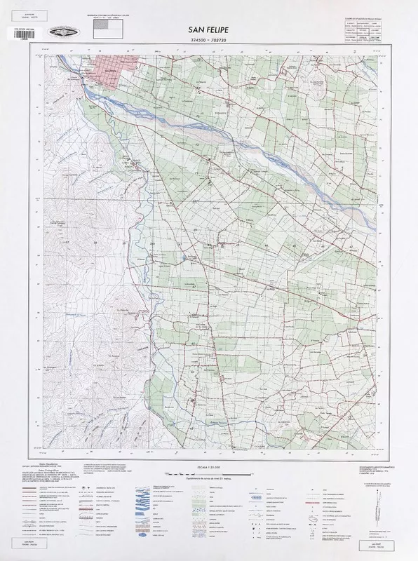 San Felipe  [material cartográfico] Instituto Geográfico Militar de Chile.