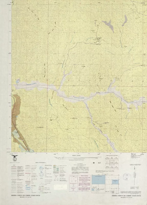 Sierra Checo de Cobre  [material cartográfico] Instituto Geográfico Militar de Chile.
