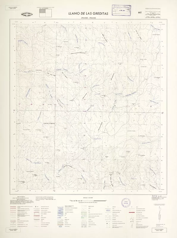 Llano de las Greditas  [material cartográfico] Instituto Geográfico Militar de Chile.