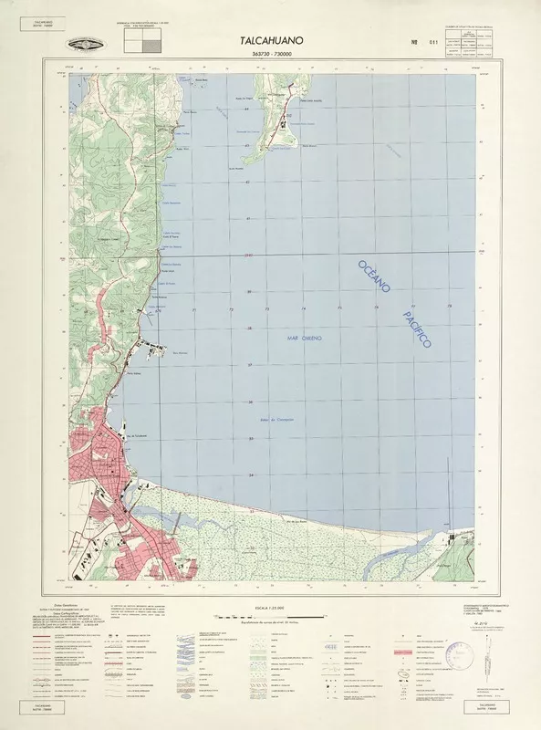 Talcahuano  [material cartográfico] Instituto Geográfico Militar de Chile.