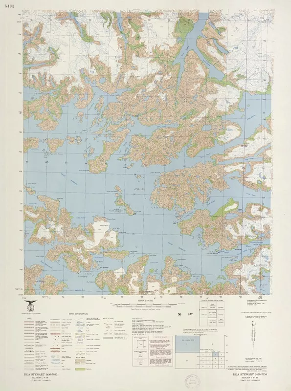 Isla Stewart  [material cartográfico] Instituto Geográfico Militar de Chile.