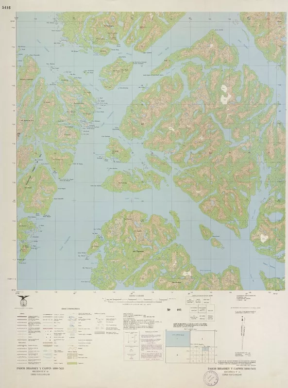 Pasos Brassey y Caffin  [material cartográfico] Instituto Geográfico Militar de Chile.