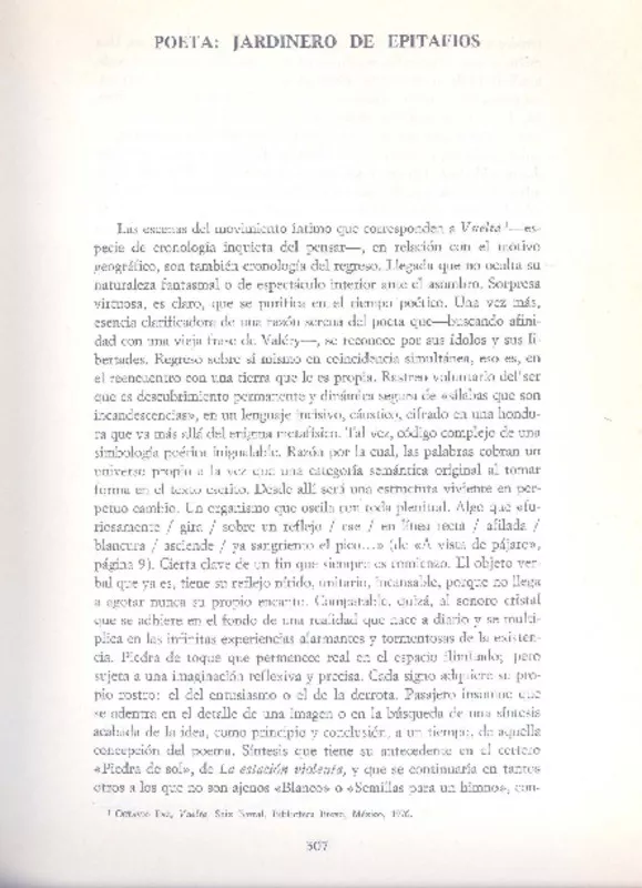 Poeta: jardinero de epitafios  [artículo] Manuel Ruano.
