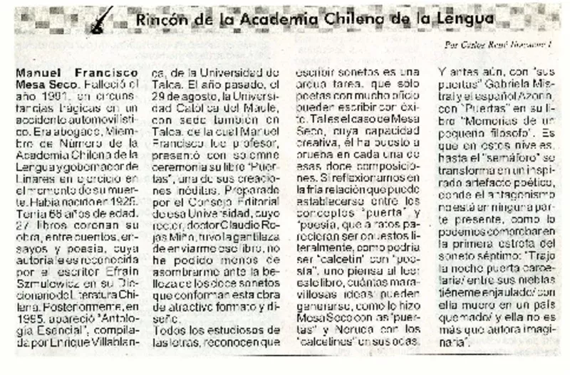 [artículo] Carlos René Ibacache I.