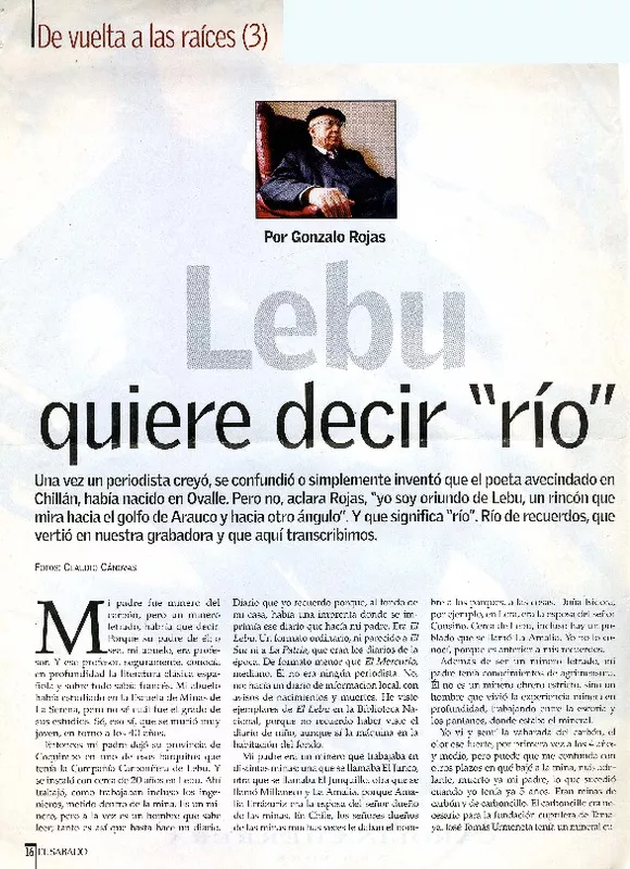 Lebu quiere decir "río".  [artículo]