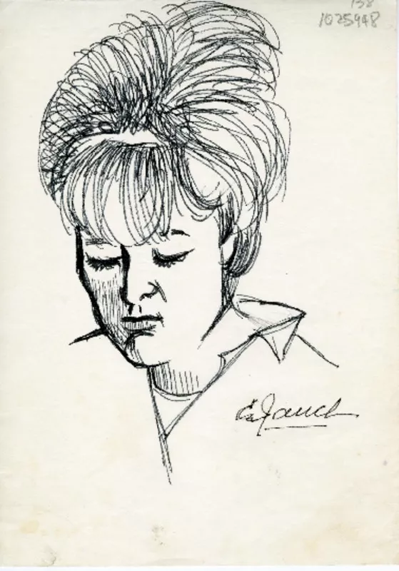 [Boceto de un rostro II]  [original de arte] Emma Jauch.