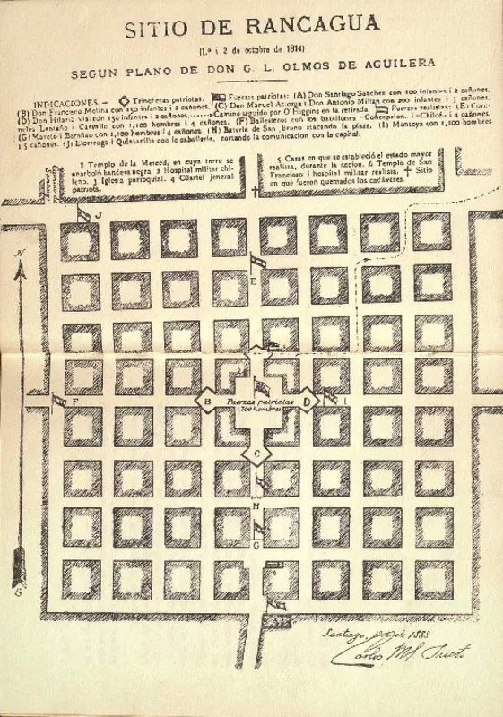 [Sitio de Rancagua]  [material cartográfico]